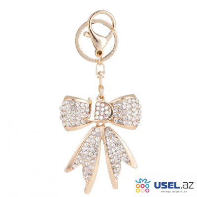 Keychain "Bow" with crystals